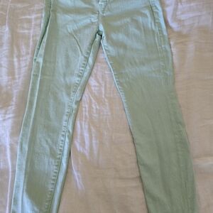 Vince mint green skinny jeans